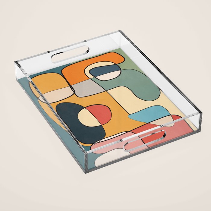 Abstract Line Art 07 Acrylic Tray Gallery Image 1