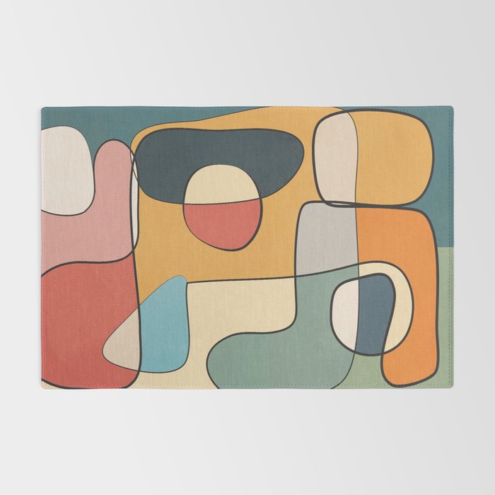 Abstract Line Art 07 Rug Gallery Image 2