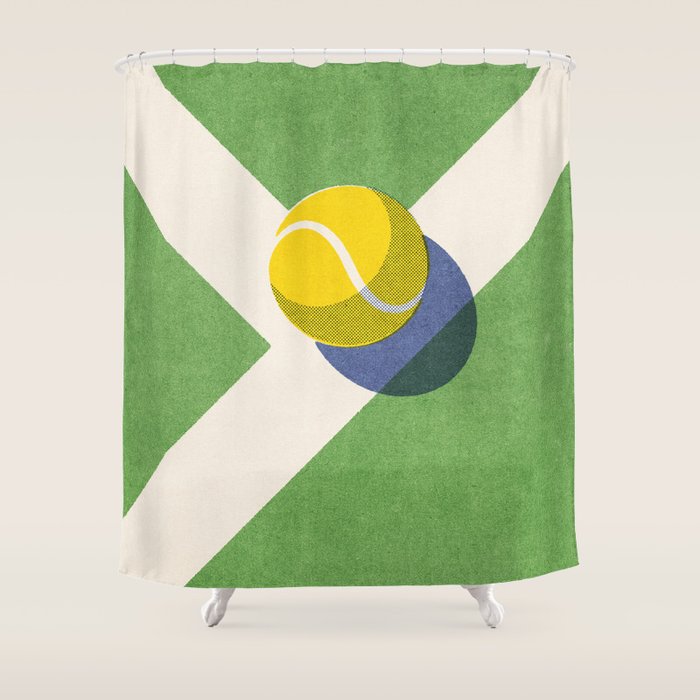 BALLS / Tennis - grass court I Shower Curtain