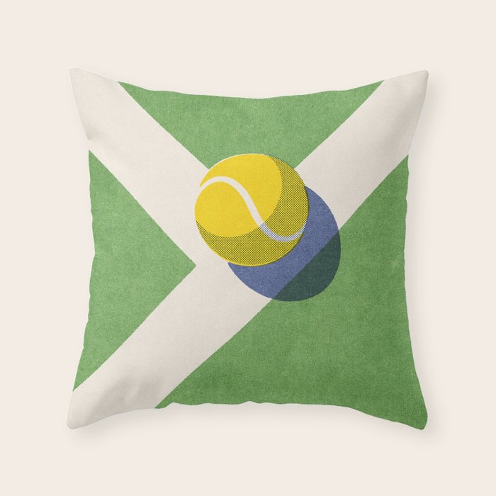BALLS / Tennis - grass court I Throw Pillow Gallery Image 6