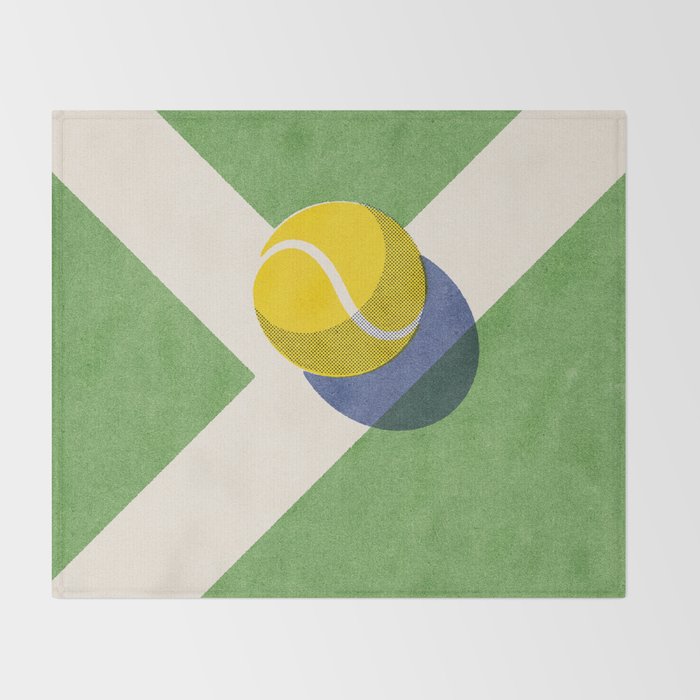 BALLS / Tennis - grass court I Throw Blanket Gallery Image 2