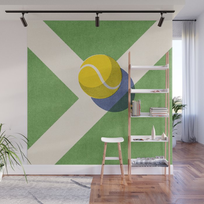 BALLS / Tennis - grass court I Wall Mural Gallery Image 1