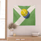 BALLS / Tennis - grass court I Wall Tapestry Gallery Image 2