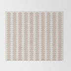 Maude Pattern - Earthy Neutral Throw Blanket Gallery Image 2