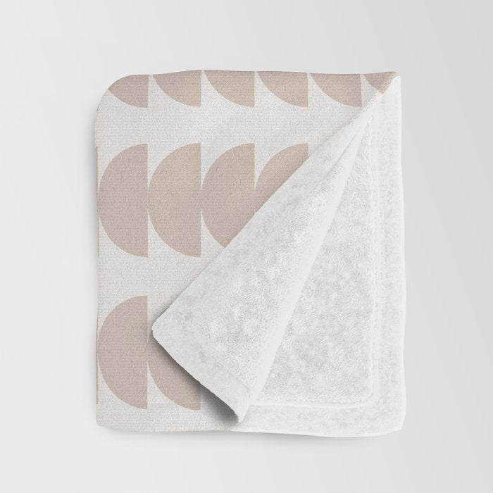 Maude Pattern - Earthy Neutral Throw Blanket Gallery Image 3