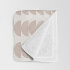 Maude Pattern - Earthy Neutral Throw Blanket Gallery Image 3