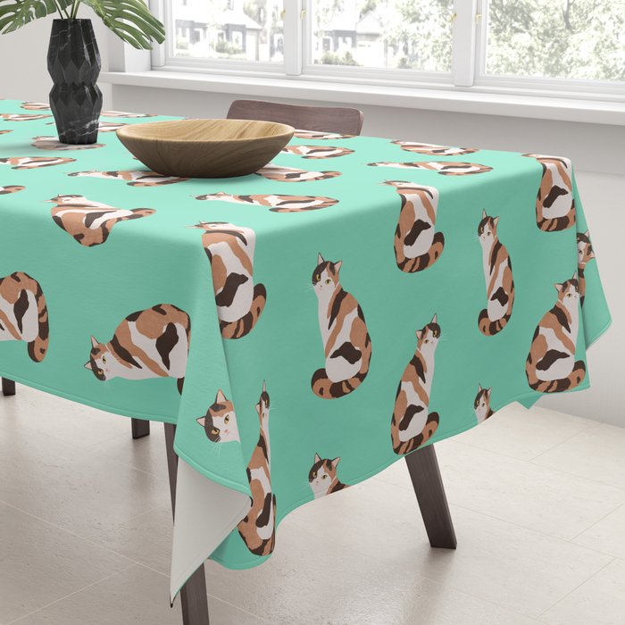 Spotted Cat Tablecloth Gallery Image 3