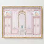 Pink Parisian Apartment Diorama Serving Tray Gallery Image 1