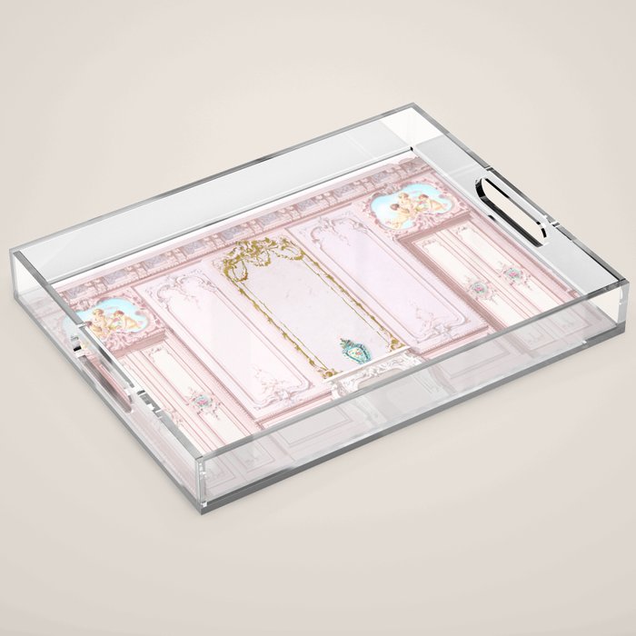 Pink Parisian Apartment Diorama Acrylic Tray Gallery Image 1