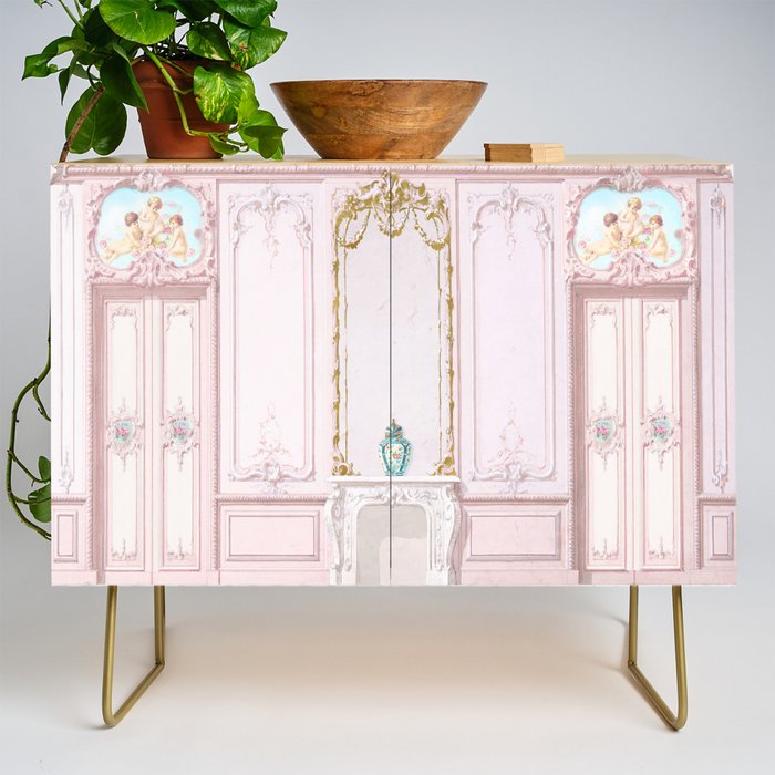 Pink Parisian Apartment Diorama Credenza Gallery Image 1