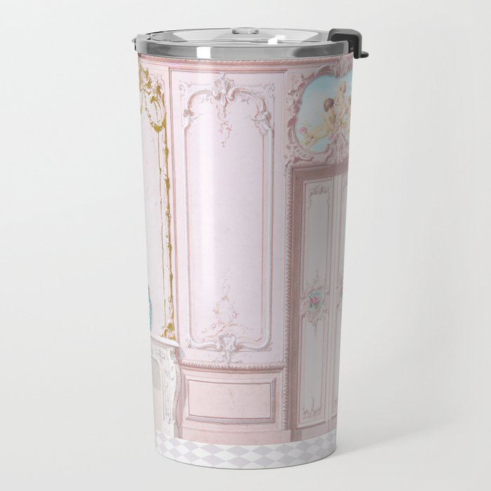 Pink Parisian Apartment Diorama Travel Mug Gallery Image 2