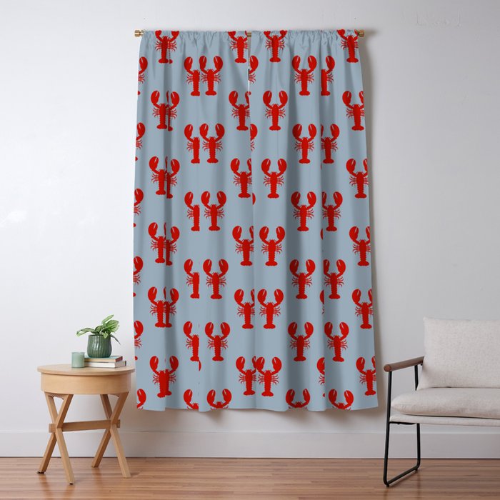 cape cod lobsters Window Curtain Gallery Image 5