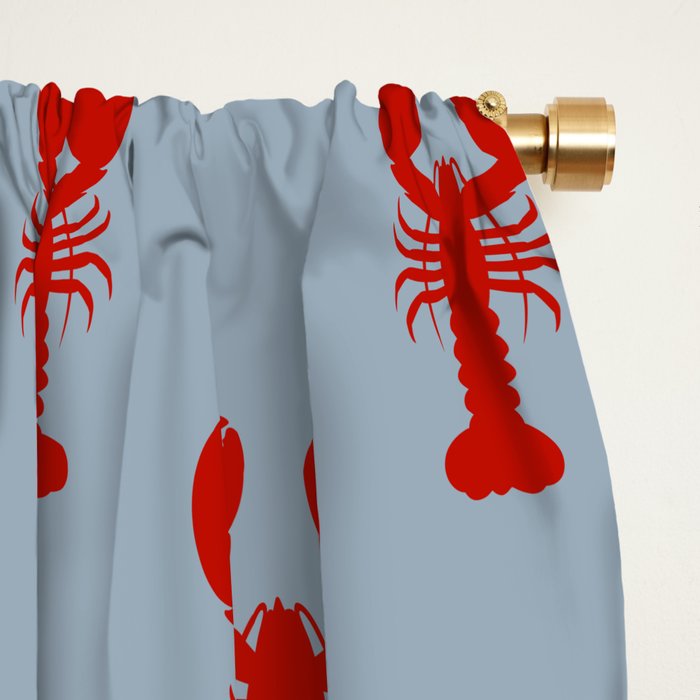 cape cod lobsters Window Curtain Gallery Image 2