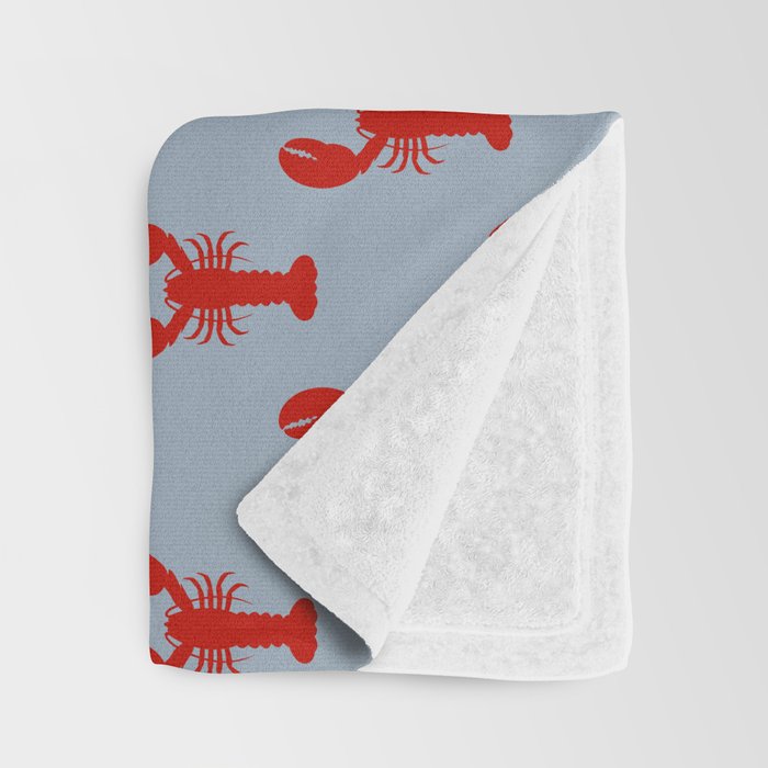 cape cod lobsters Throw Blanket Gallery Image 3