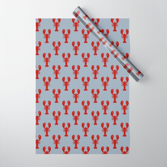 cape cod lobsters Wrapping Paper Gallery Image 1