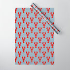 cape cod lobsters Wrapping Paper Gallery Image 1
