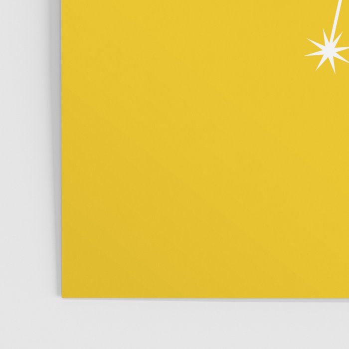Cancer Zodiac Star Constellation Line Art Bright Yellow Poster Gallery Image 3