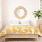 Yellow Silly Cats Pattern Duvet Cover Gallery Image 3