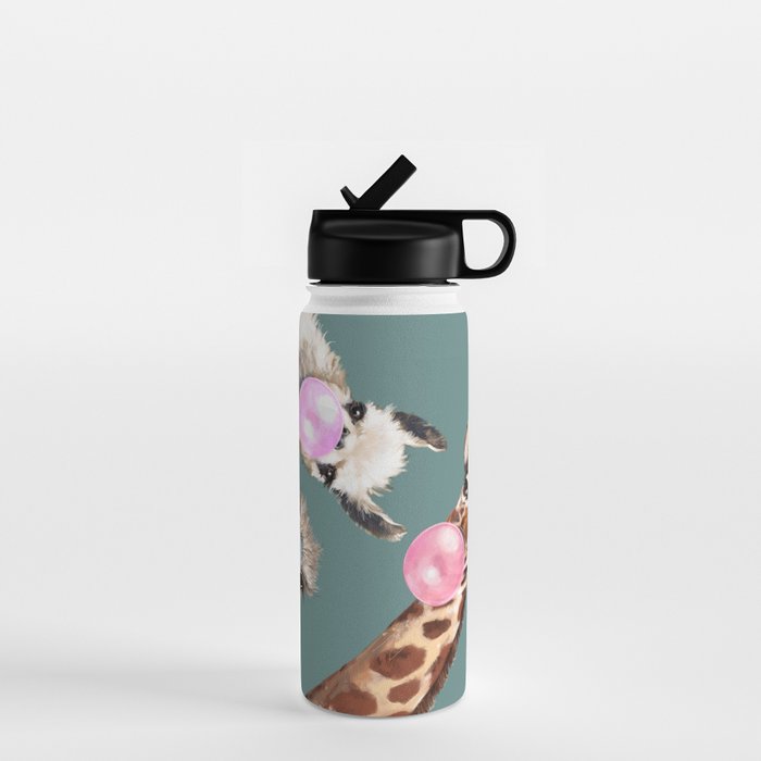 Bubble Gum Gang Dark Green Water Bottle Gallery Image 1