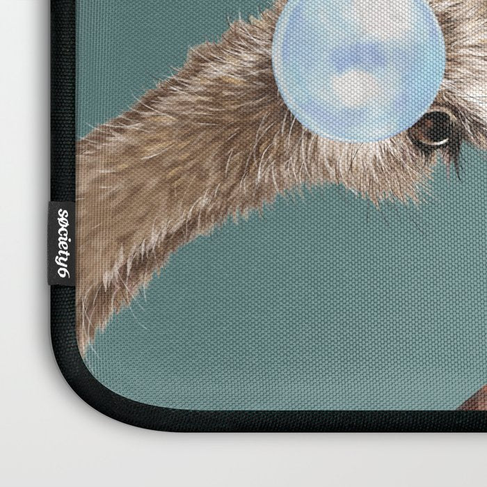 Bubble Gum Gang Dark Green Laptop Sleeve Gallery Image 3