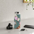 Bubble Gum Gang Dark Green Water Bottle Gallery Image 4