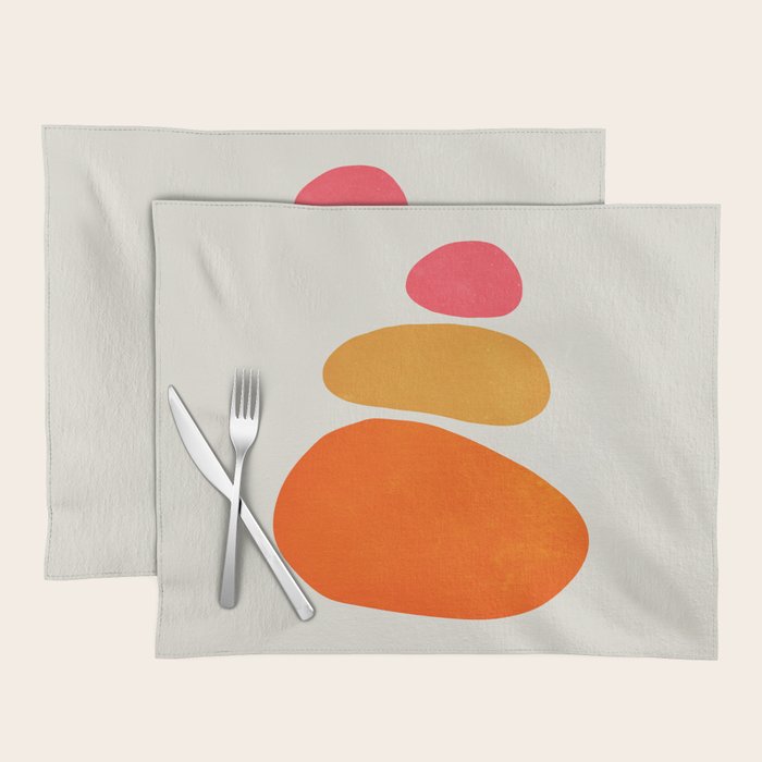 Pebbles: Mid Century Abstraction Placemat Gallery Image 1