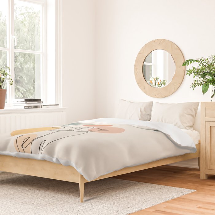 Cat and Plant 36 Duvet Cover Gallery Image 2