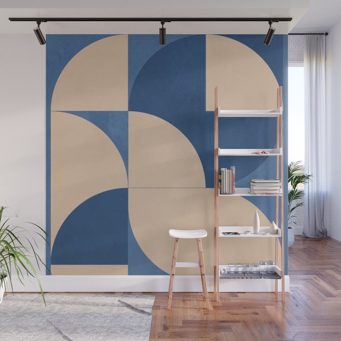 Modern geometric shapes 55 Wall Mural Gallery Image 1