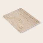 Antique French Aubusson Carpet Beige Rose Floral Notebook Gallery Image 2