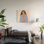 Girl With Snake T-Shirt Wood Wall Art Gallery Image 2