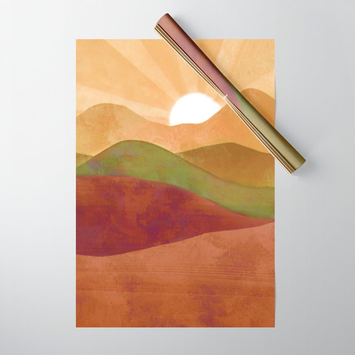 Autumn Landscape 3 Wrapping Paper Gallery Image 1