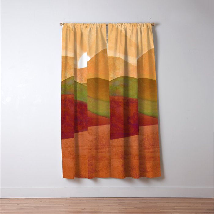 Autumn Landscape 3 Window Curtain Gallery Image 3