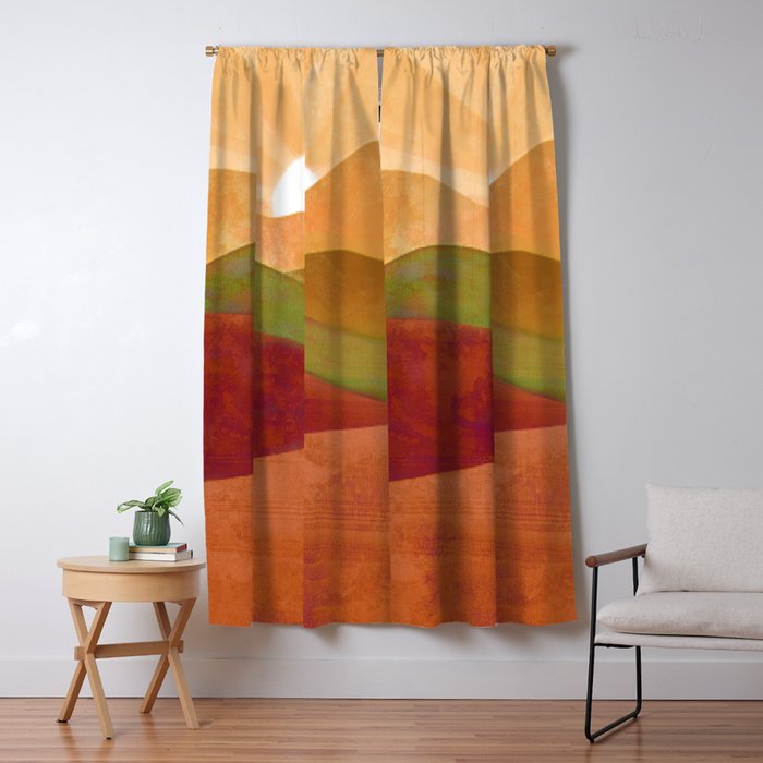 Autumn Landscape 3 Window Curtain Gallery Image 5