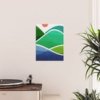 Oahu Shoreline Abstract Landscape Poster Gallery Image 2