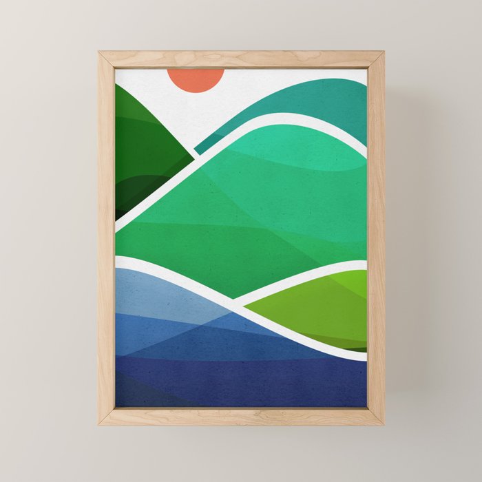 Oahu Shoreline Abstract Landscape Mini Art Print Gallery Image 1