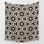Minimalist Geometric Floral Pattern Wall Tapestry Gallery Image 4