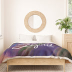 Stevie Nicks Quote - Don't be a Lady, Be a Legend Duvet Cover Gallery Image 3