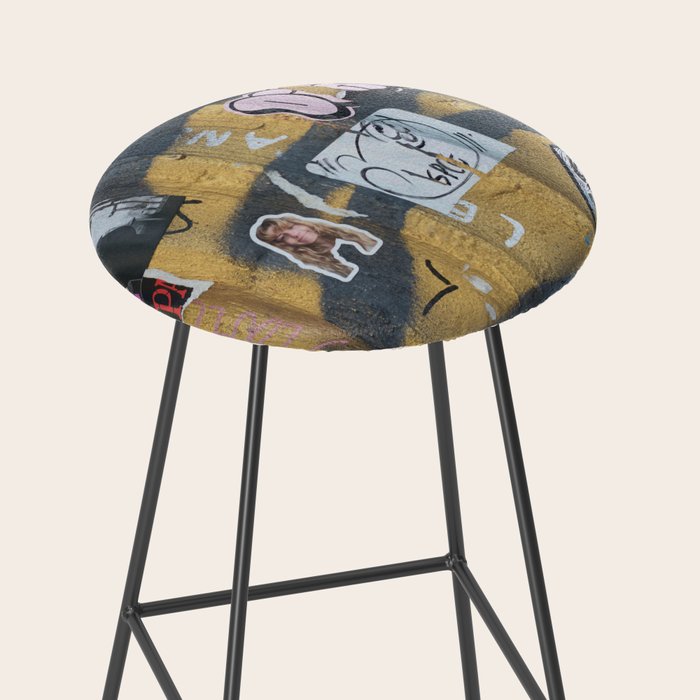 graffiti on the wall Stool Gallery Image 2