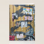 graffiti on the wall Stationery Card Gallery Image 2