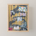 graffiti on the wall Mini Art Print Gallery Image 1