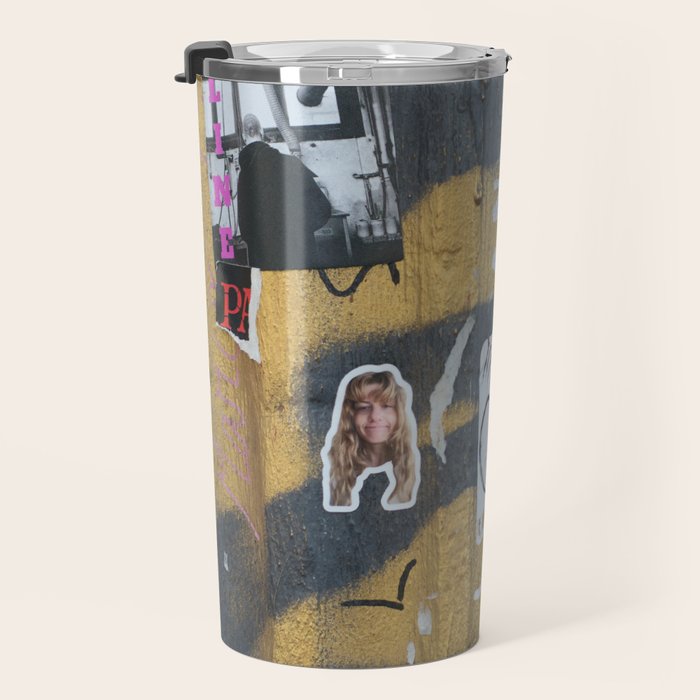graffiti on the wall Travel Mug Gallery Image 3