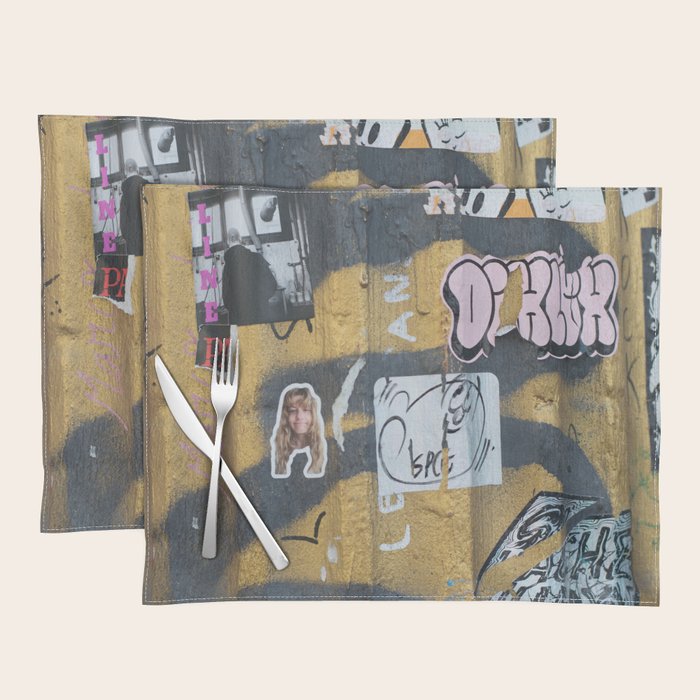 graffiti on the wall Placemat Gallery Image 1