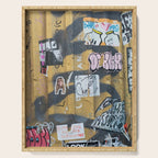 graffiti on the wall Serving Tray Gallery Image 1