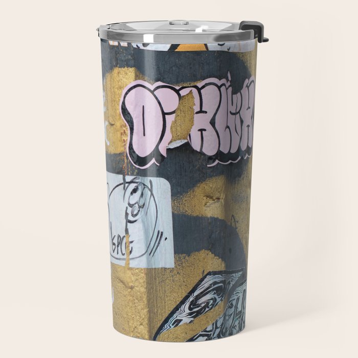 graffiti on the wall Travel Mug Gallery Image 2