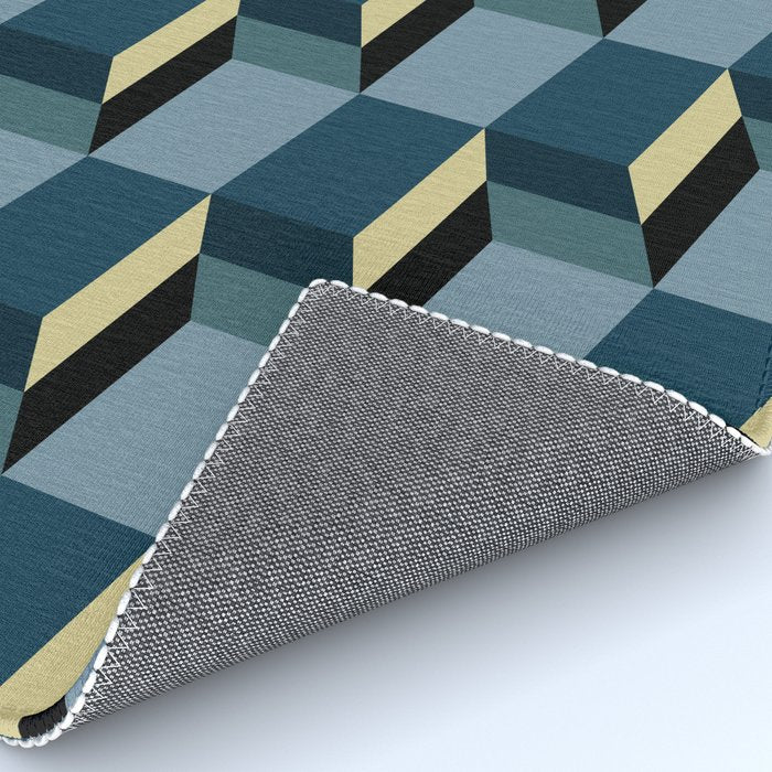 Cuboid Mid Century Abstract Shapes Pattern III Rug Gallery Image 4