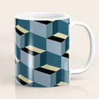 Cuboid Mid Century Abstract Shapes Pattern III Coffee Mug Gallery Image 1