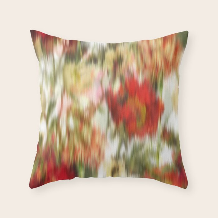 seamless pattern abstract texture background flowers Throw Pillow Gallery Image 6
