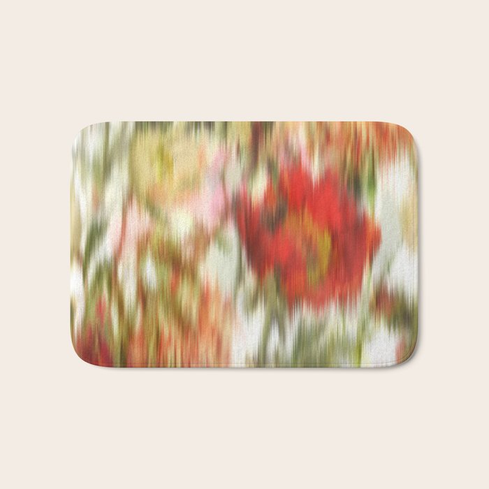 seamless pattern abstract texture background flowers Bath Mat Gallery Image 1