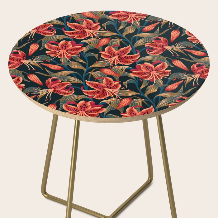 Tiger Lily - Orange Green Side Table Gallery Image 2