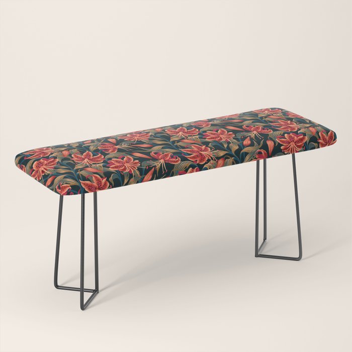Tiger Lily - Orange Green Bench Gallery Image 1